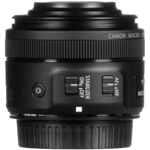 Canon EF-S 35mm f/2.8 IS STM Macro Prime Lens with Built-In Ring Light – Black (Brand New)