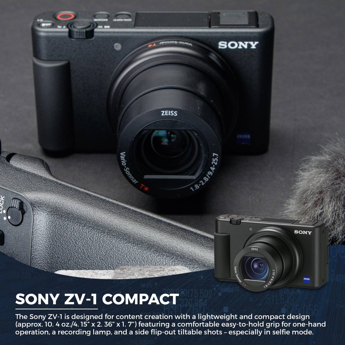 Sony ZV-1 Digital Camera for Content Creators & Vloggers – Brand New