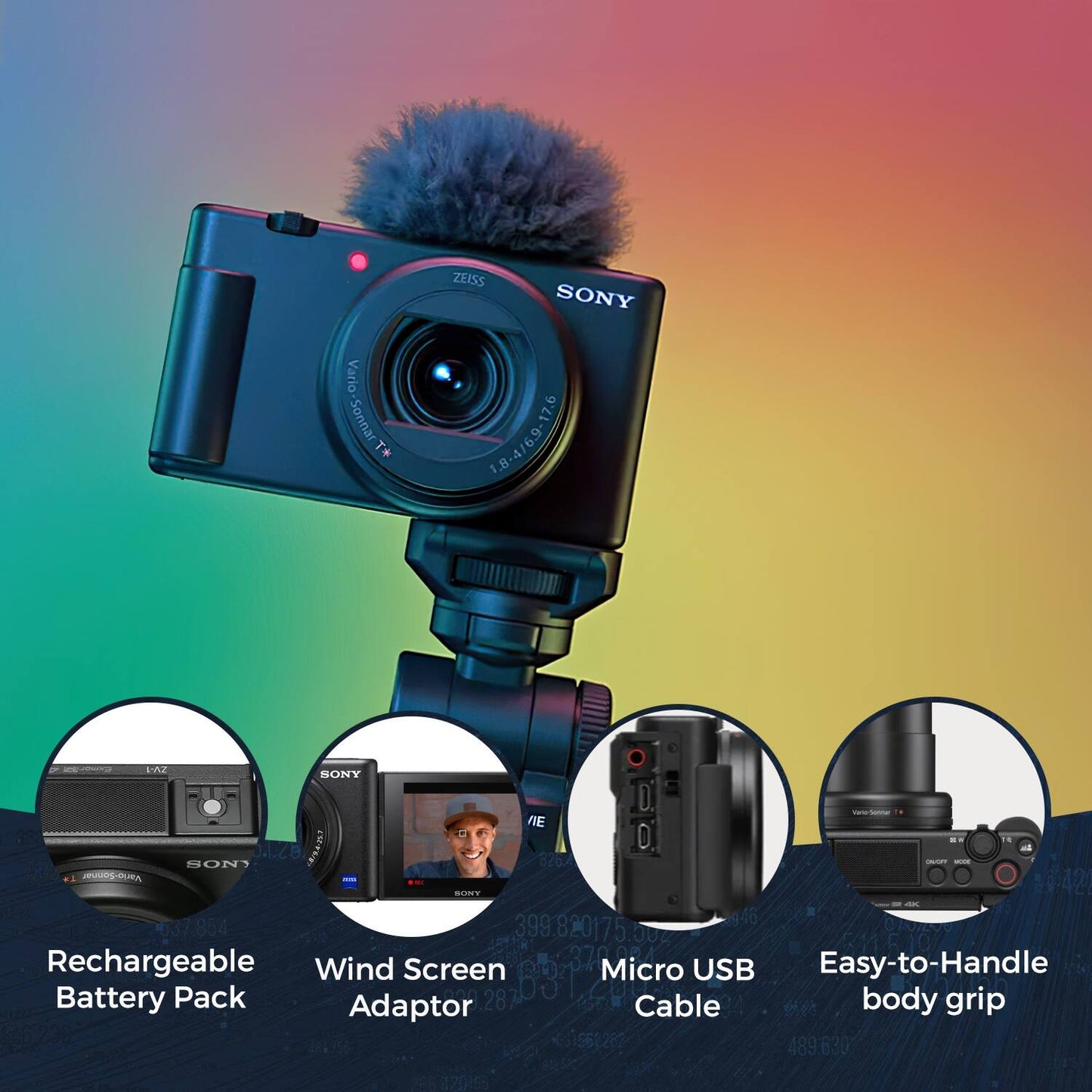 Sony ZV-1 Digital Camera for Content Creators & Vloggers – Brand New