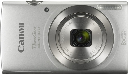 Canon PowerShot ELPH 180 20MP Digital Camera – Silver (Brand New)