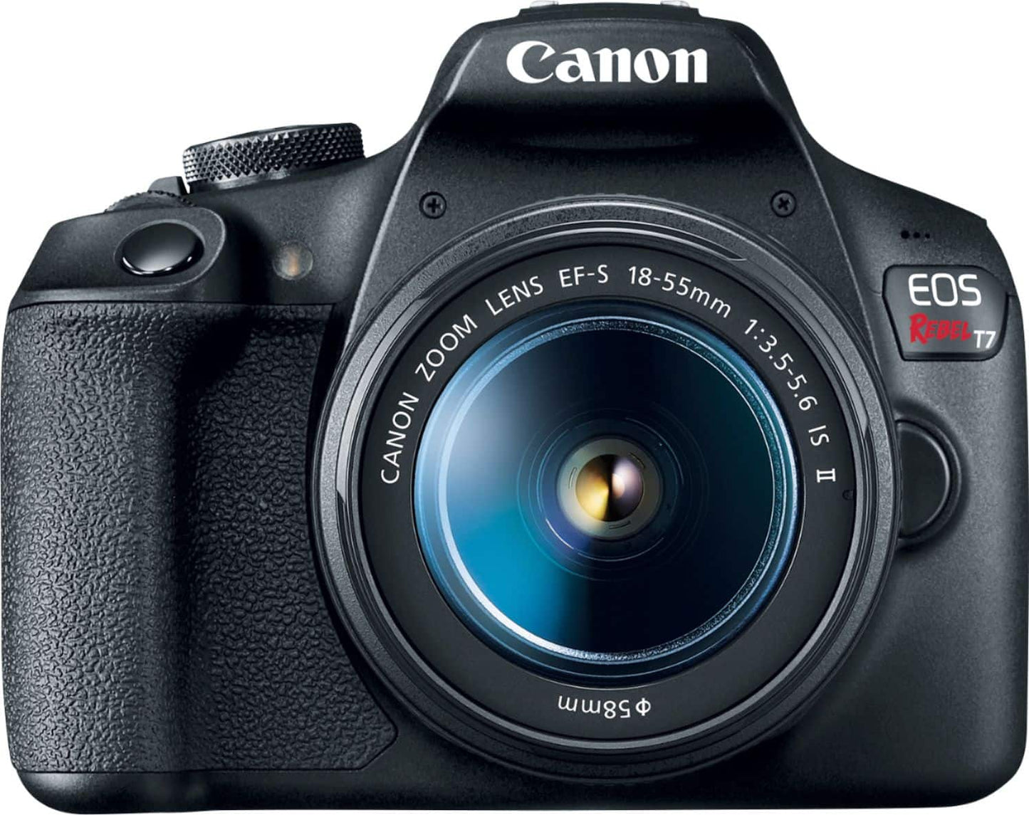 Canon EOS Rebel T7 DSLR Camera Two Lens Kit with EF-S 18-55mm & EF 75-300mm Lenses – Black (Brand New)
