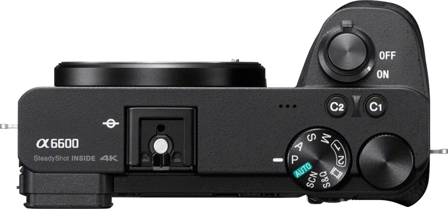 Sony Alpha 6600 APS-C Mirrorless 4K Video Camera (Body Only) – Black (Brand New)