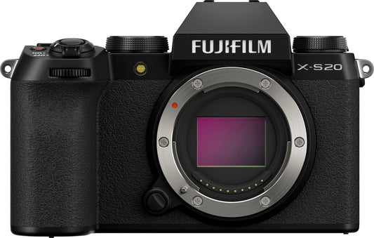 Fujifilm X-S20 Mirrorless Camera (Body Only) – Black (Brand New)