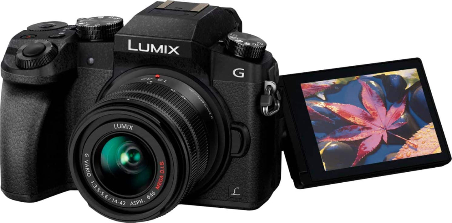 Panasonic LUMIX G7 Mirrorless 4K Camera with 14-42mm F3.5-5.6 II Lens (Brand New)