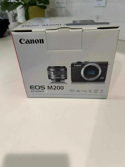 Canon EOS M200 24.1MP Mirrorless Camera with 15 - 45mm Lens - Black - lucycamera