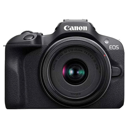 Canon EOS R100 24.1MP APS - C Mirrorless Camera with 18 - 45mm Lens - Black - lucycamera