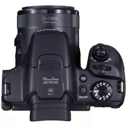 Canon PowerShot SX70 HS 20.3MP Bridge Camera - Black (65x Zoom, 4K) - lucycamera