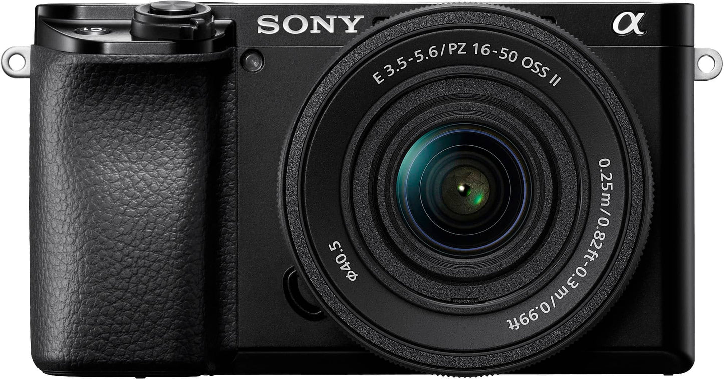 Sony Alpha 6100 APS-C Mirrorless Camera with E PZ 16-50mm Lens Kit – Black (Brand New)