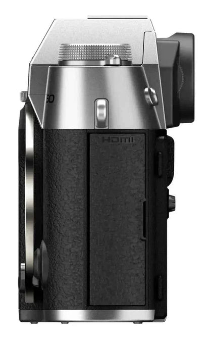 Fujifilm X - T50 40.2MP APS - C Mirrorless Camera Body Only - Silver - lucycamera