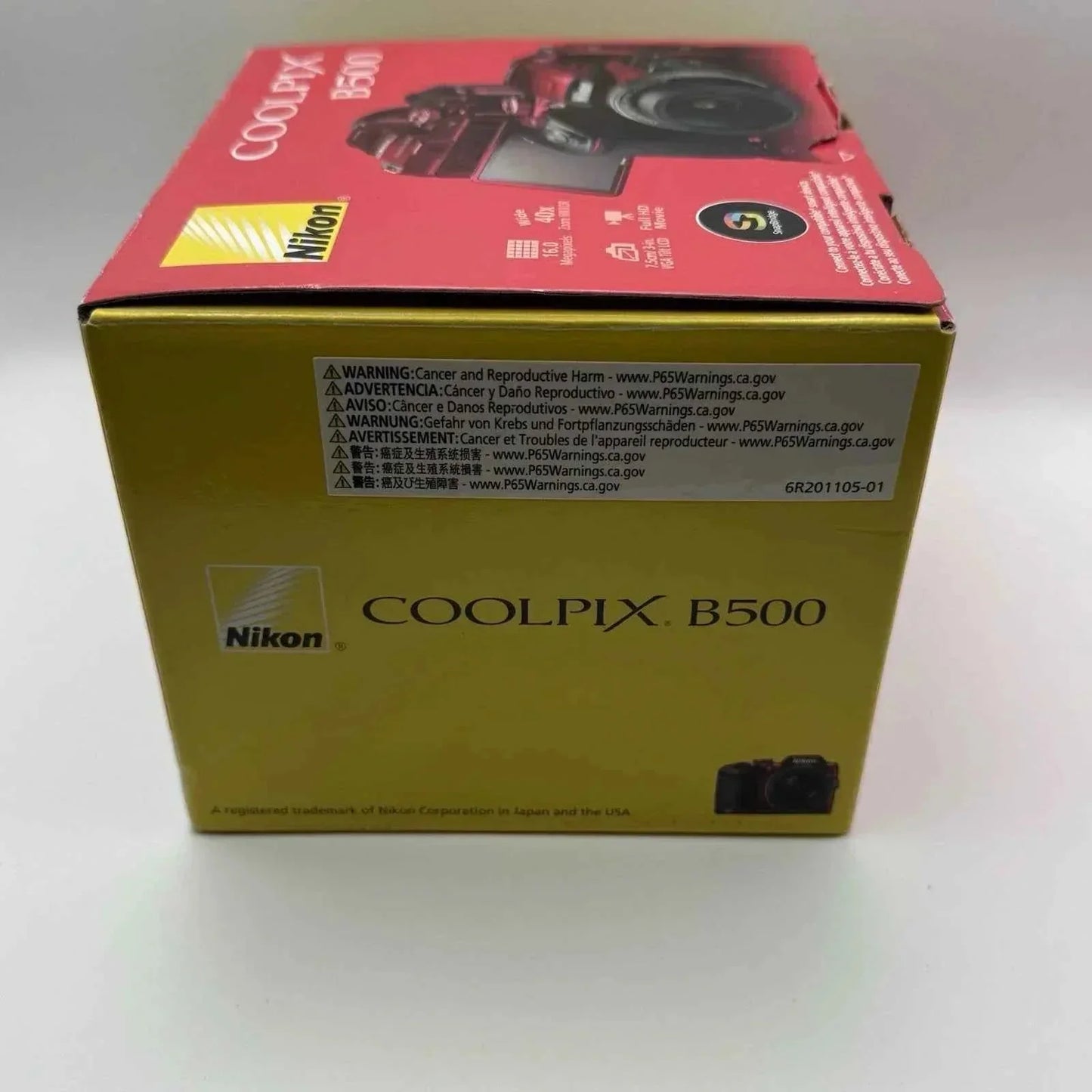 Nikon COOLPIX B500 16MP Bridge Camera - Red (40x Zoom, Full HD) - lucycamera