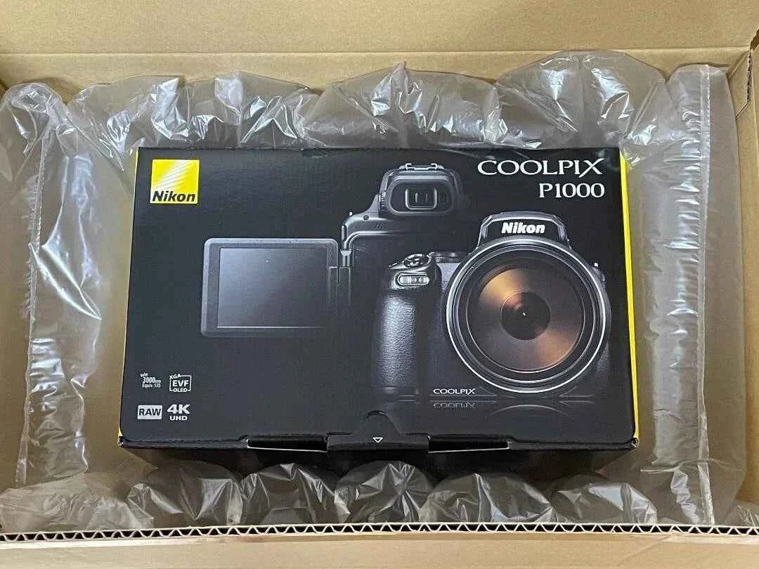 Nikon COOLPIX P1000 16MP Bridge Camera - Black (125x Zoom, 24 - 3000mm) - lucycamera