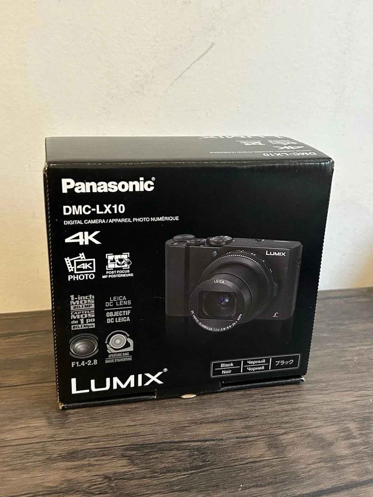 Panasonic LUMIX LX10 20.1MP Compact Camera with 24-72mm Leica Lens - Black - Lucycamera