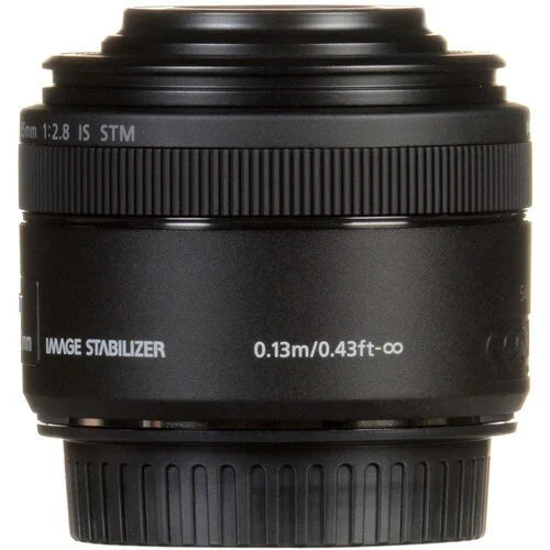 Canon EF-S 35mm f/2.8 IS STM Macro Prime Lens with Built-In Ring Light – Black (Brand New)