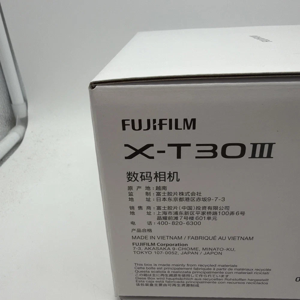 Fujifilm X-T30 III 26.1MP APS-C Mirrorless Camera (Body Only) – Charcoal Silver (Brand New)