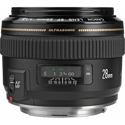 Canon EF 28mm f/1.8 USM Wide-Angle Prime Lens – Brand New