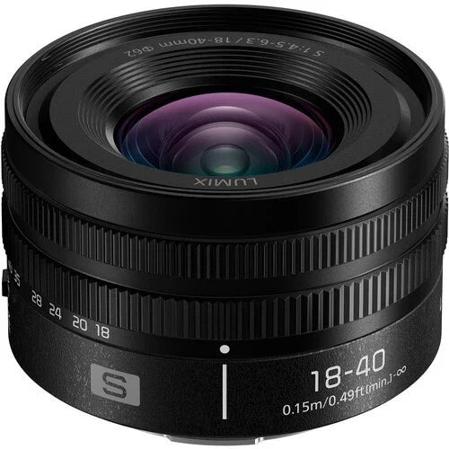 Panasonic Lumix S 18-40mm f/4.5-6.3 Compact Wide-Angle Zoom Lens – L-Mount (Brand New)