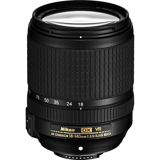 Nikon AF-S DX NIKKOR 18-140mm f/3.5-5.6G ED VR APS-C Zoom Lens – Brand New