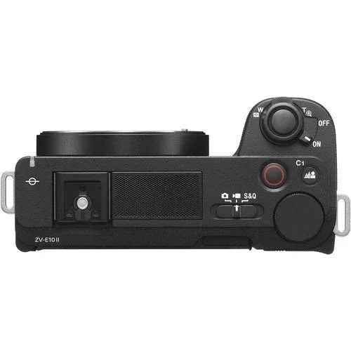 Sony ZV - E10 II 26MP Mirrorless Vlog Camera with 16 - 50mm Lens - Black - lucycamera