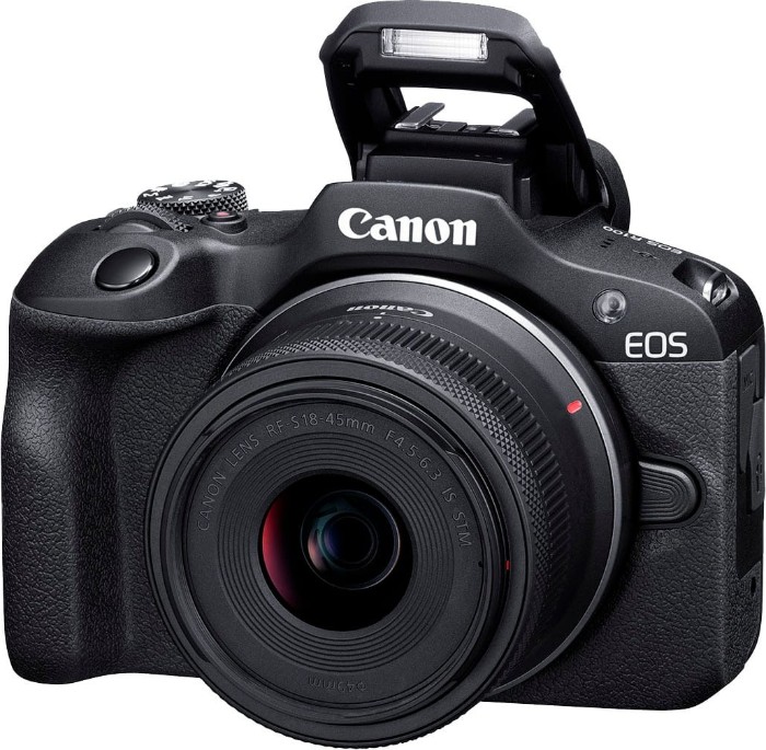 Picture of Canon EOS R100 4K Mirrorless Camera with RF-S 18-45mm F4.5-6.3 IS STM Lens – Black (Brand New)