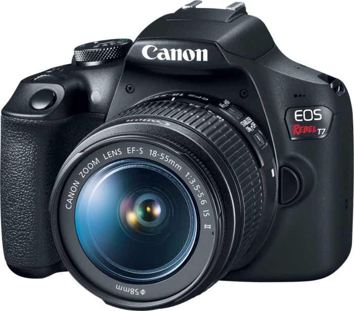 Picture of Canon EOS Rebel T7 DSLR Camera Two Lens Kit with EF-S 18-55mm & EF 75-300mm Lenses – Black (Brand New)