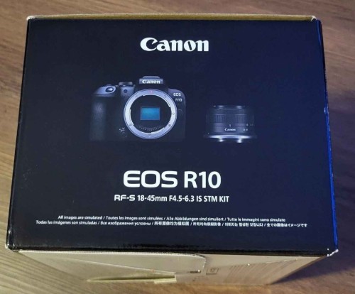 Picture of Canon EOS R10 24.2MP APS-C Mirrorless Camera with 18-45mm Lens - Black