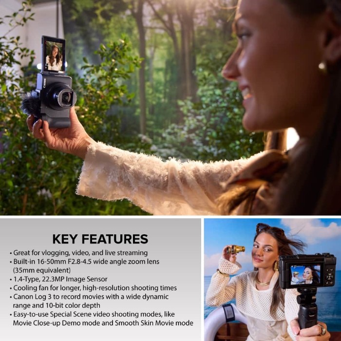 Picture of Canon PowerShot V1 4K 24.2MP Large Sensor Compact Digital Camera – Black (Brand New)