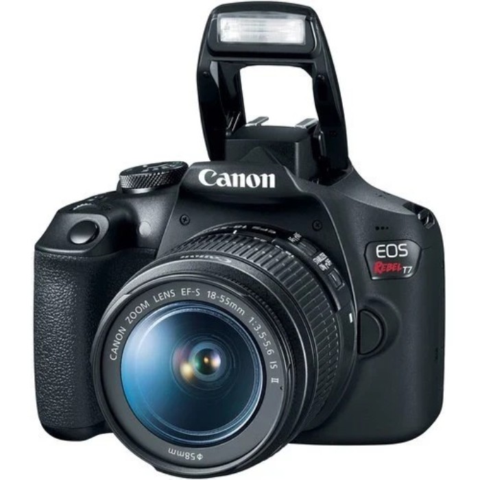Picture of Canon EOS Rebel T7 24.1MP DSLR Camera with EF-S 18-55mm f/3.5-5.6 IS II Lens – Black (Brand New)