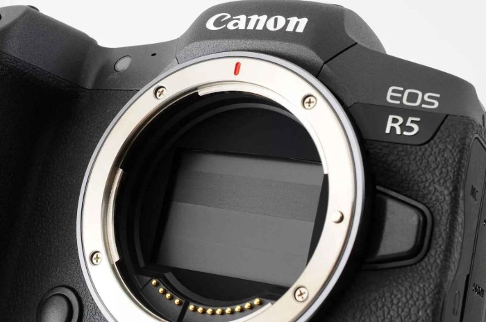 Picture of Canon EOS R5 45MP Full-Frame Mirrorless Camera Body Only - Black